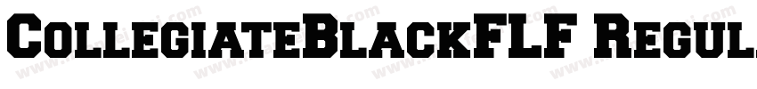 CollegiateBlackFLF Regular字体转换